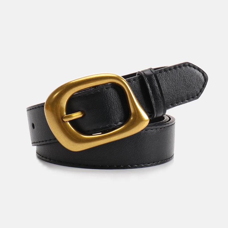Sophisticated Pu Leather Womens Belt With Minimalist Design For Business Attire