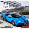Модель автомобиля Bugatti Chiron Alloy в масштабе 1/18 со светом и звуком - Идеальный подарок для любителей автомобилей и детей - Аутентичная реплика