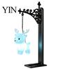 Room Decoration for Bedroom Metal Magic Owl Hanging Bookend Lamp, Resin Animal LED Night Light, Whimsical Gift Children Deer Bird Decor Light