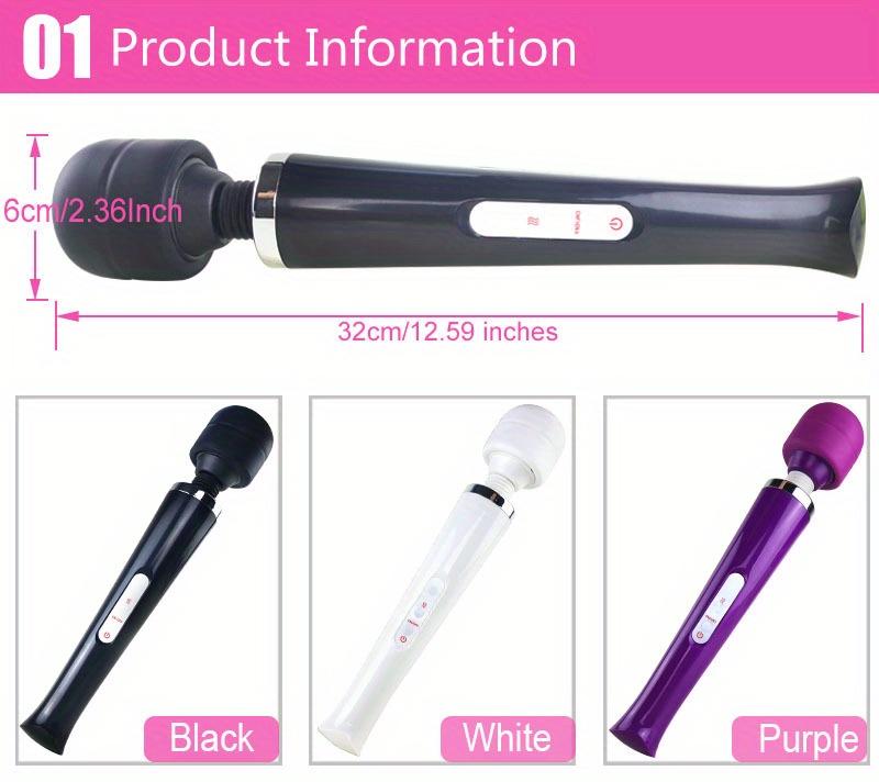 Огромный USB перезаряжаемый массажный вибратор с волшебной палочкой, AV Stick, 10 скоростей, массаж тела, стимуляция точки G, секс-игрушка для женщин