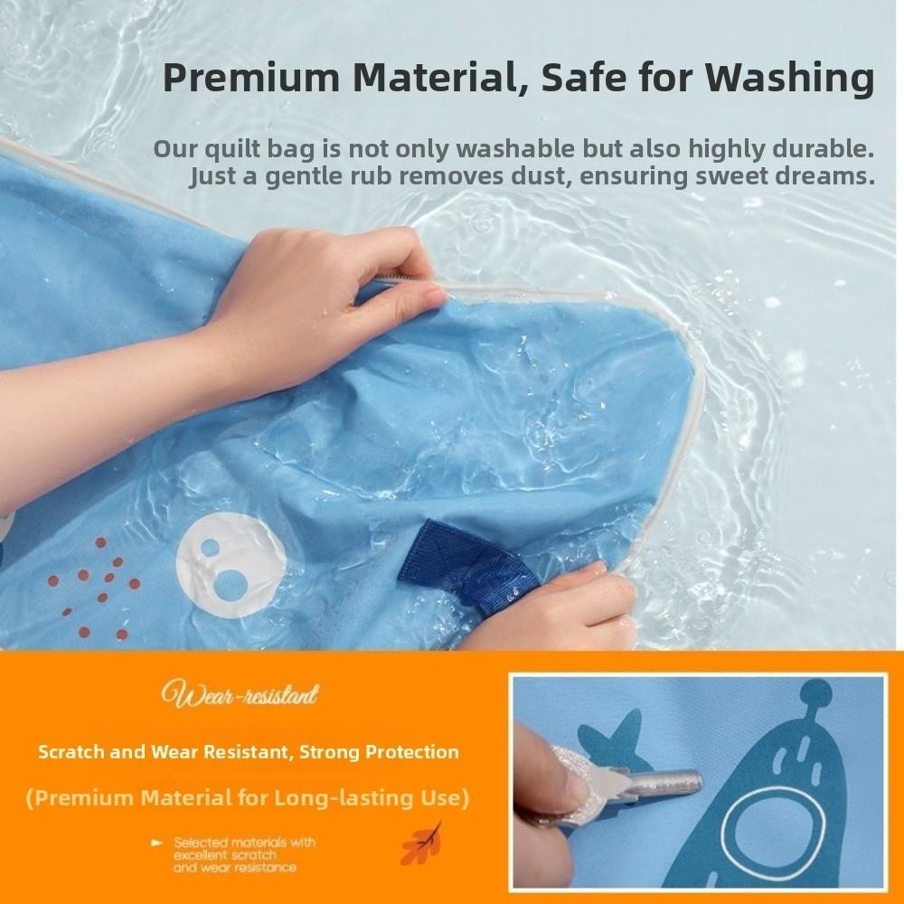 Large Capacity Quilt Storage Bag Dustproof Zipper Duffel Bag Handheld Storage Bag  Women Men