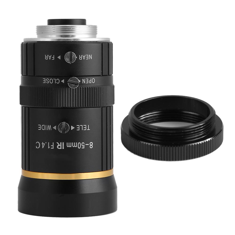 8-50mm 3MP 1/2 Manual Aperture C Mount Security Camera Lens CCTV