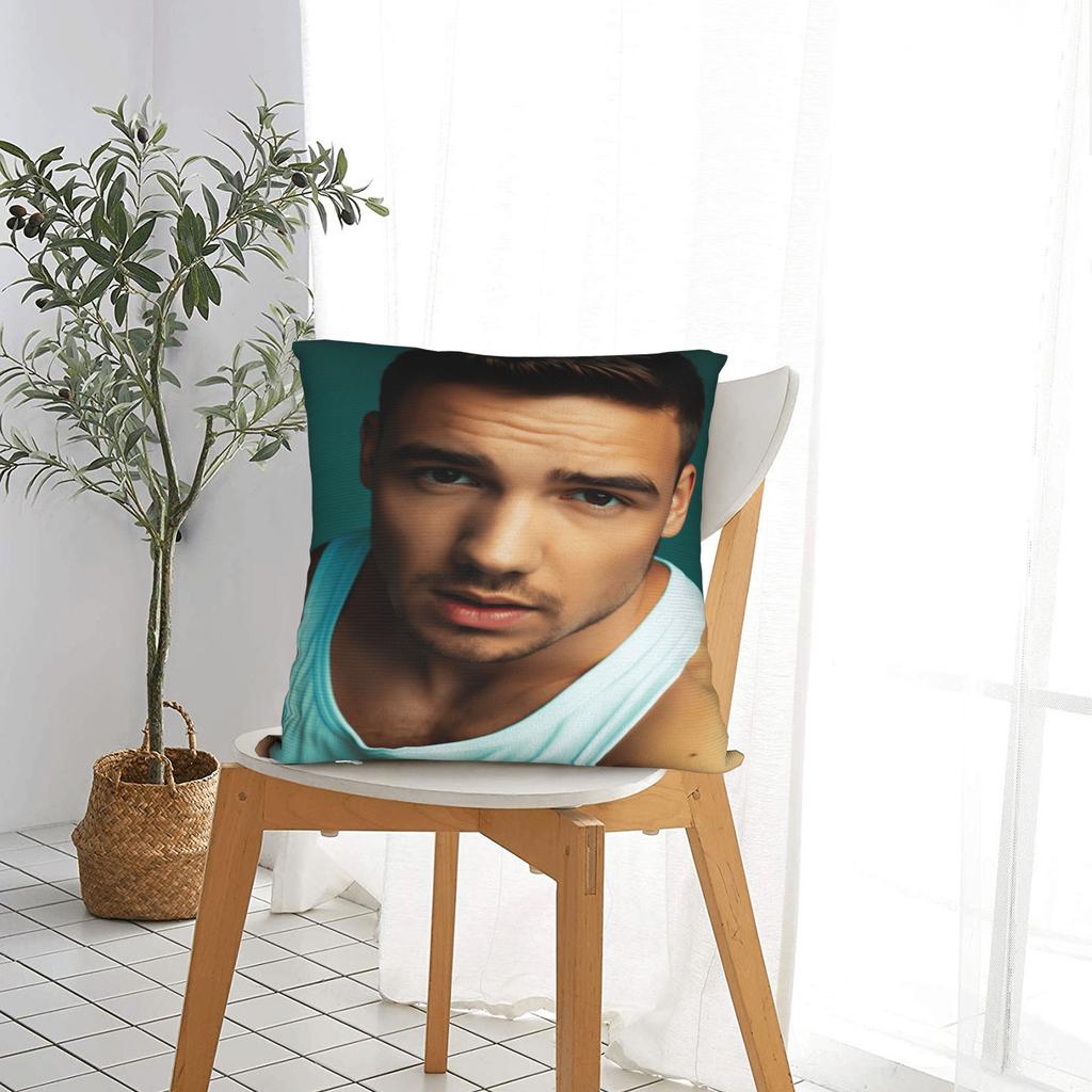 L-Liam Payne Singer Pillow Cover Soft Cushion Cover Fashion Pillow Case For Sofa Home Decoration