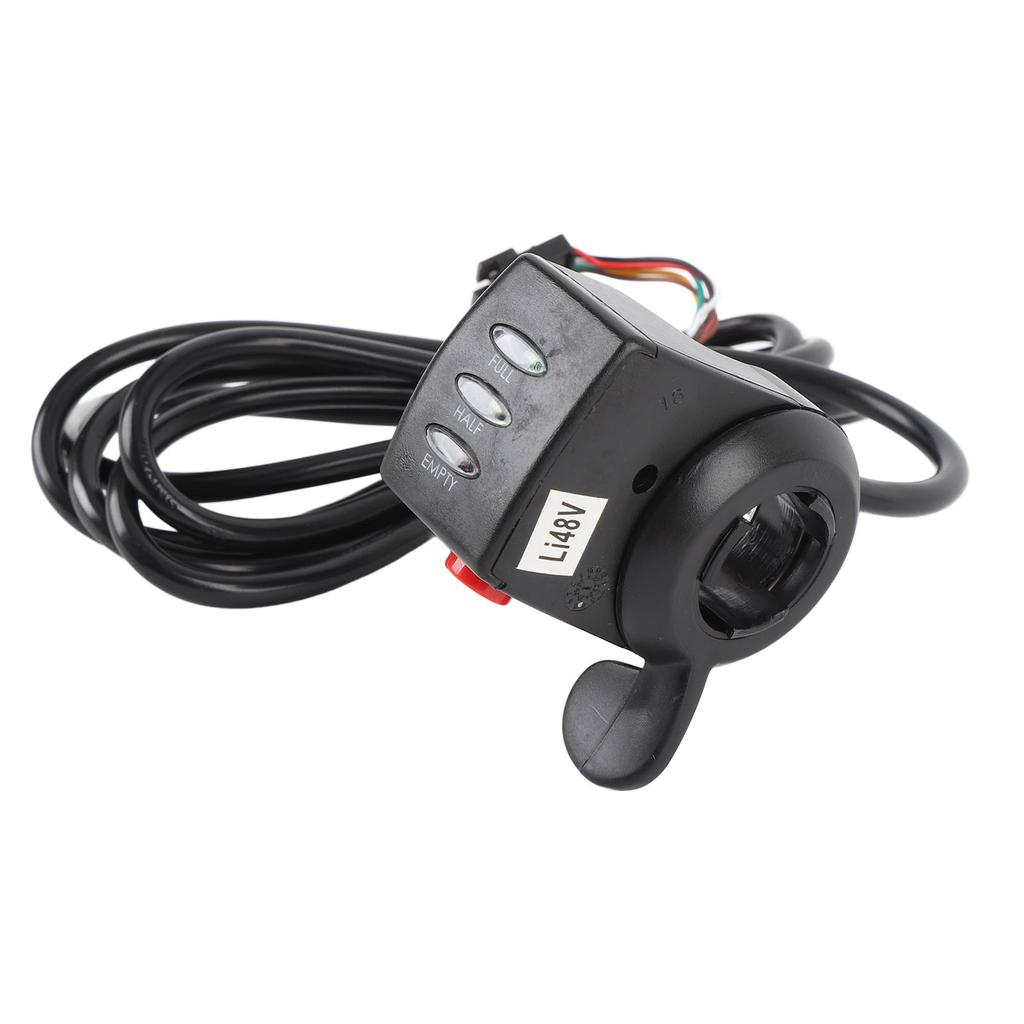 Electric Thumb Throttle Speed Controller 48V 15DX Finger Throttle Accelerator with Power Indicator