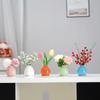 Simple Ceramic Mini Vase Incense Bottle, Hotel Home Decoration Perfume Diffuser, Living Room Office Dry Flower Hydroponics