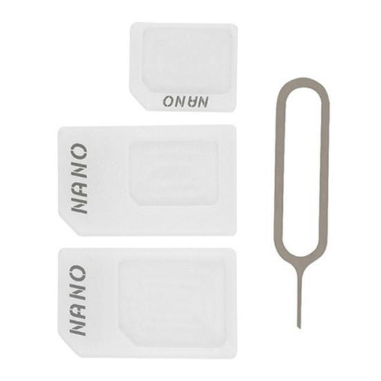 Адаптер-конвертер 3 в 1 NanoSIM-карта в Micro SIM-карту и стандартную SIM-карту