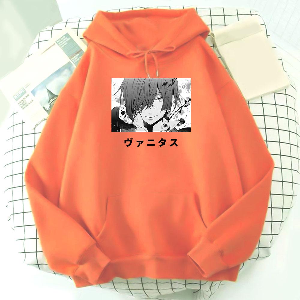 Толстовка с капюшоном Vanitas no Carte Comic Oversize Толстовка Wo Unisex Vintage The Case Study of Vanitas Hoodies Fashion Unisex Harajuku y2k Tops