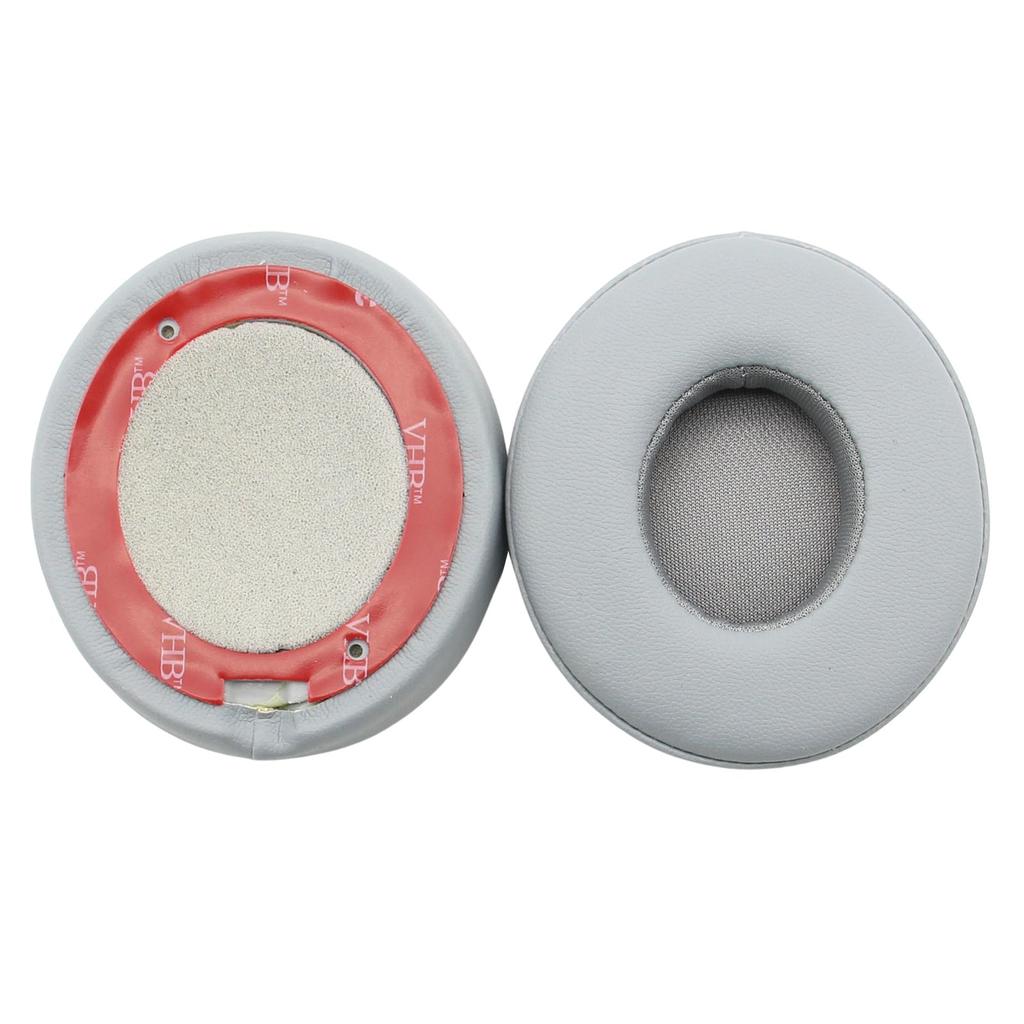 Headset Ear Pads Protective Cover Replacement Protein Memory Foam Ear Cushions Compatible with Beats Solo 2/3 Grey