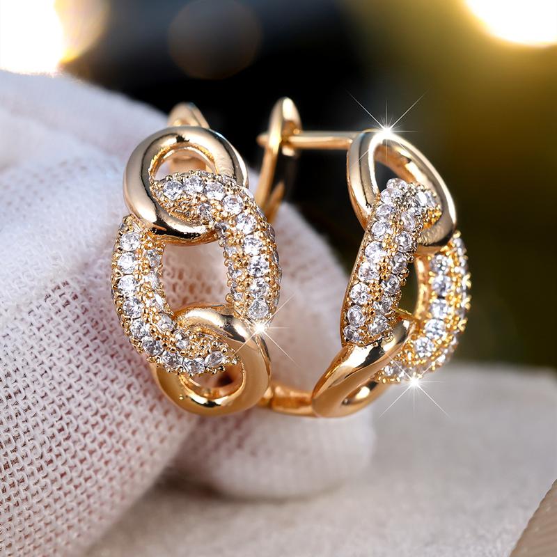 Модные серьги-капли с цепочкой для женщин, роскошные свадебные серьги золотого цвета, вечерние ювелирные изделия, подарки