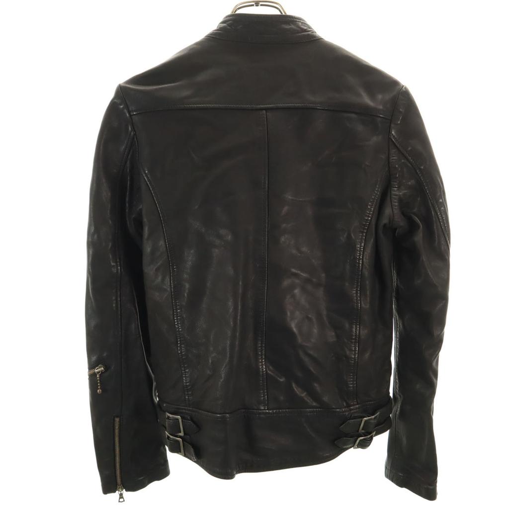 MACPHEE Кожаная куртка-косуха из овчины 36 черный Tomorrowland Женская Б/У