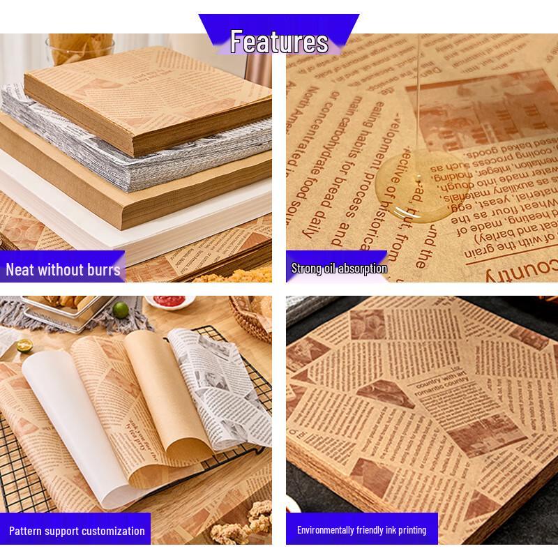 Zhongji White Greaseproof Food Paper Sheets