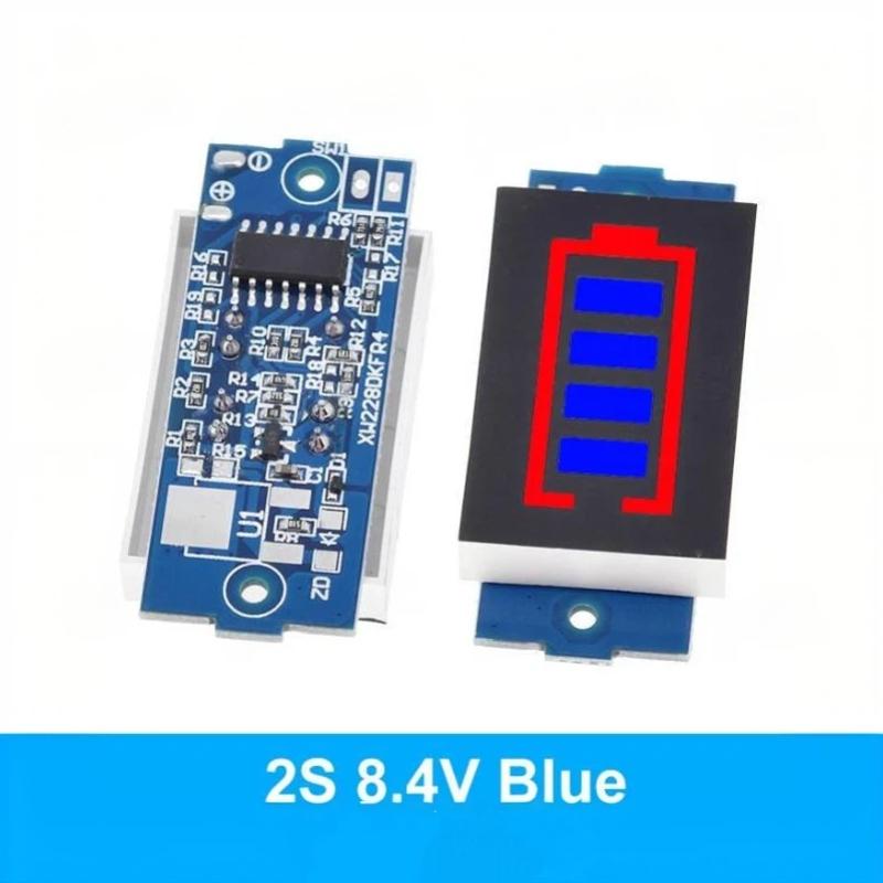 Lithium Battery Capacity Indicator Module 3.7V 1S 2S 3S 4S Mini Voltage Detector for Home Power Equipment Repair