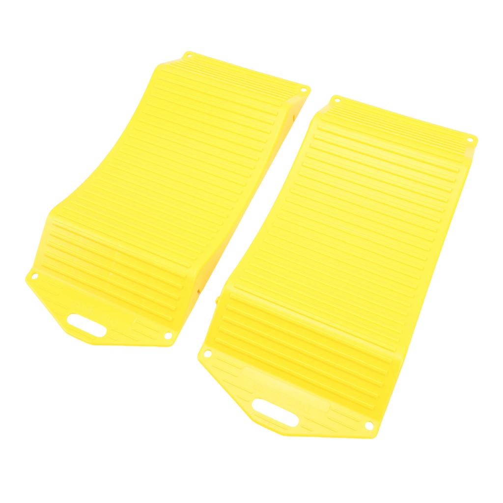 1 Pair Wheel Tire Saver Ramps Anti Slip Pad All Season Durability HDPE for Sports Cars SUVs Campers Trailers Trucks RVs