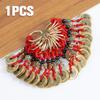 Handmade Rope Lucky Feng Shui Hanging  Keychain Ancient Five Emperors Coins