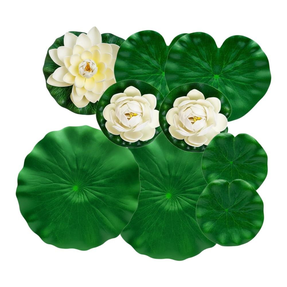 For Water Garden Garden Pond Accessories Floating Lotus Decor For Garden For Patio Versatile Outdoor Decor Set