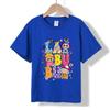 XH53 MINISO 2026 Summer New Printed Cotton Round Neck T-shirt for Children Aged 1-16, Boys and Girls