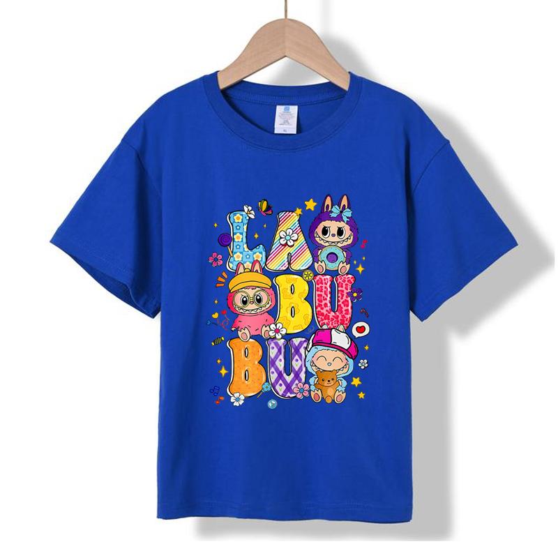 XH53 MINISO 2026 Summer New Printed Cotton Round Neck T-shirt for Children Aged 1-16, Boys and Girls