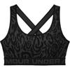Спортивный бюстгальтер средней интенсивности с леопардовым принтом на перекрёстке, женское нижнее белье, чёрный 1362247-003