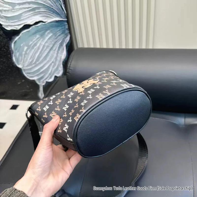 Унисекс сумка-ведро кроссбоди MLB 2023 Classic - Стиль знаменитостей, Универсальная и повседневная наплечная сумка