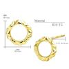 Серьги-гвоздики K10 из 10-каратного золота [Sears] для женщин, Дизайн, se105-0020-yg