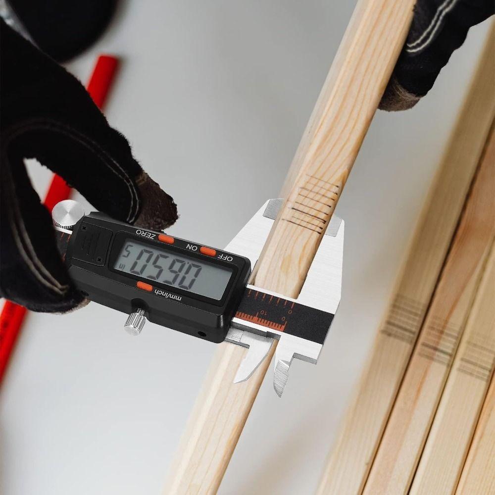 6 Inch Vernier Caliper Large LCD Screen Measuring Tool Accurate Digital Pachymeter Engineering