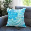 Light blue ocean ripple Cushion Cover Comfortable Reversible Pillow Cover Ideal for Car Sofa Bedroom  Beyond