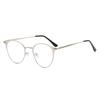 Metal Full Frame Myopia Glasses Frame Student Party Can Be Matched With Male And Female Anti-Blue Flat Glasses