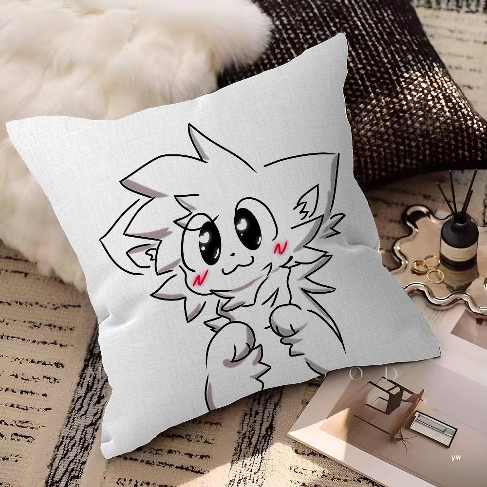 Boykisser Silly Cartoon Pillow Anime Pillow Sofa Bed Head Pillow Cover Cushion Cover 45X45 Cm Fashion