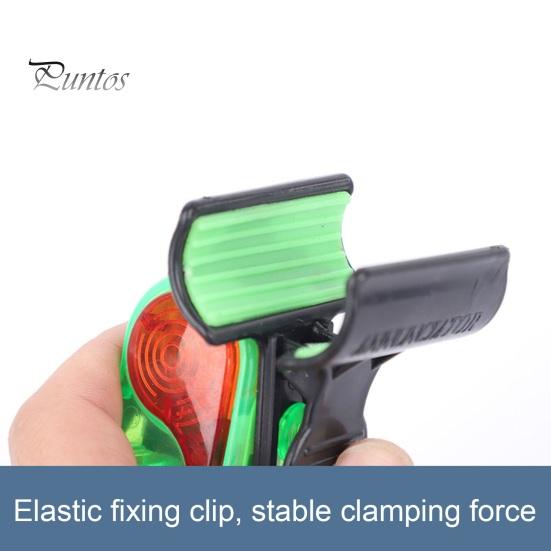 2 шт. Сигнальная лампа для поклевки с зажимом, ночная сигнальная лампа для удочки, электронный индикатор поклевки, датчик подсечки, светодиодная лампа, аксессуары для морской рыбалки