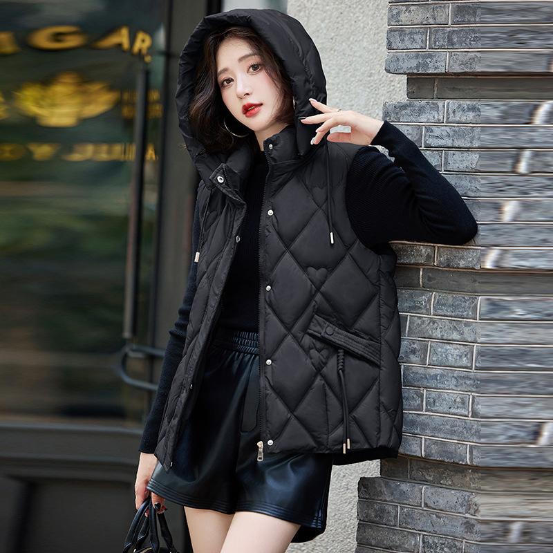 Осенне-зимний короткий жилет из хлопка, новая корейская версия, универсальный жилет, куртка, большой размер, утолщенный теплый жилет