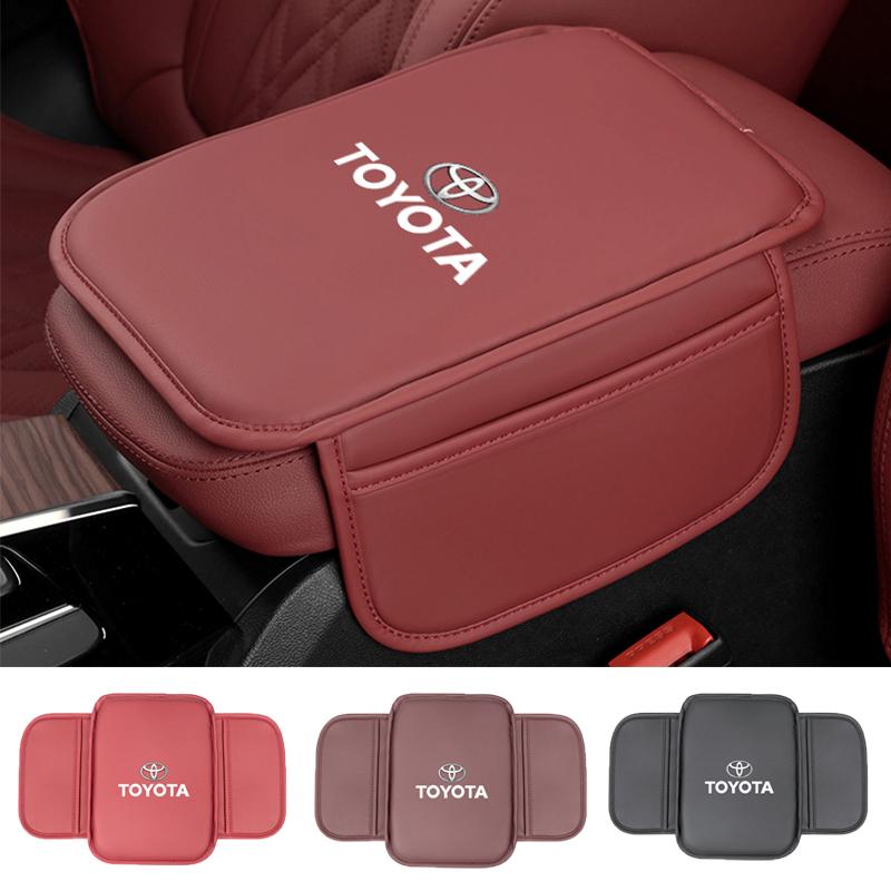 Автоаксессуары Накладка на подлокотник центральной консоли из ПУ-кожи Для Toyota Corolla Camry Asian Dragon Supra Hilux Land Cruiser Crown TRD