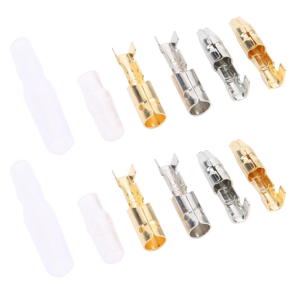 400 шт. разъем для мотоцикла пластиковый мужской женский электрический терминал золото серебро 3,9 мм