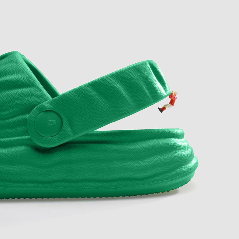 2025 new two-wear women's slippers, sandals, macarons, heightened non-slip outsole, breathable and non-smelly feet