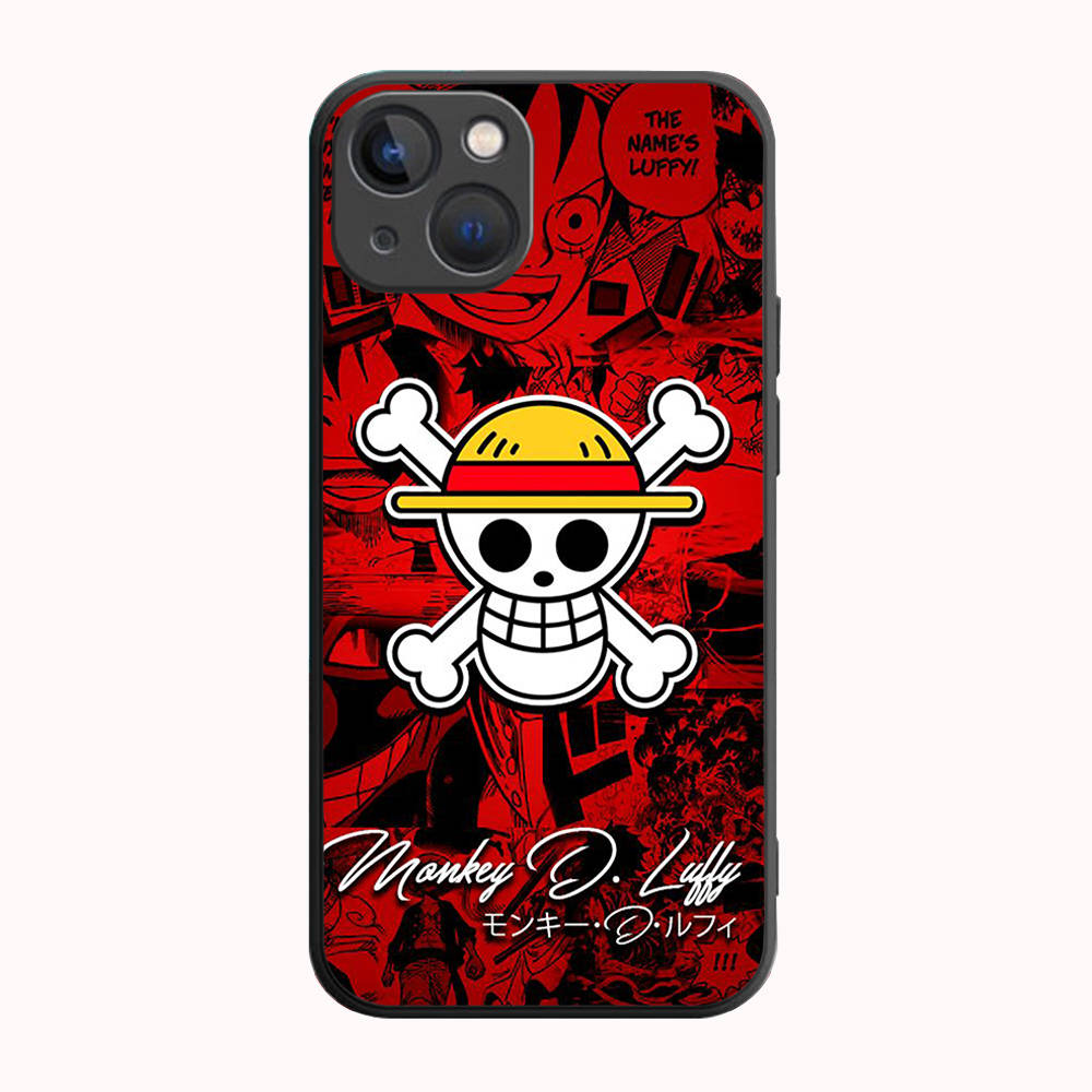 B-38 One Piece флаг черный чехол для Redmi 10A 10C 12C 13C 9A 9C 9T A3X Note 10 9 9S 10S iPhone 11 12 13 14 15 16 X XS Pro Max Mini 7 8 Plus XR