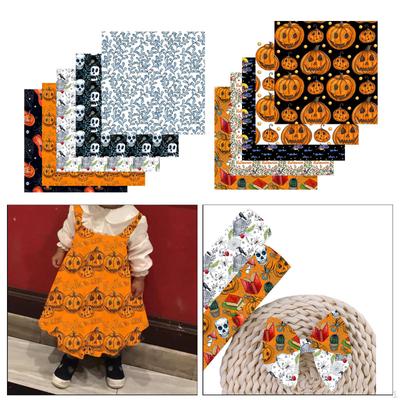 10 Хэллоуинских Тканевых Наборов для Пэчворка, Поделок, Шитьия Кукол, Декора 9,8x9,8 Дюйма