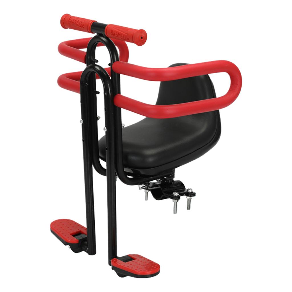 Переднее велосипедное сиденье для малышей Переднее детское безопасное сиденье с ограждением и подставкой для ног