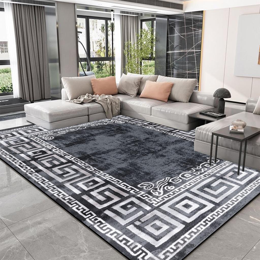 Nordic High-end Living Room Carpets Modern Luxury Decoration Home Bedroom Large Area Rugs Thickening Washable Non-slip Floor Mat