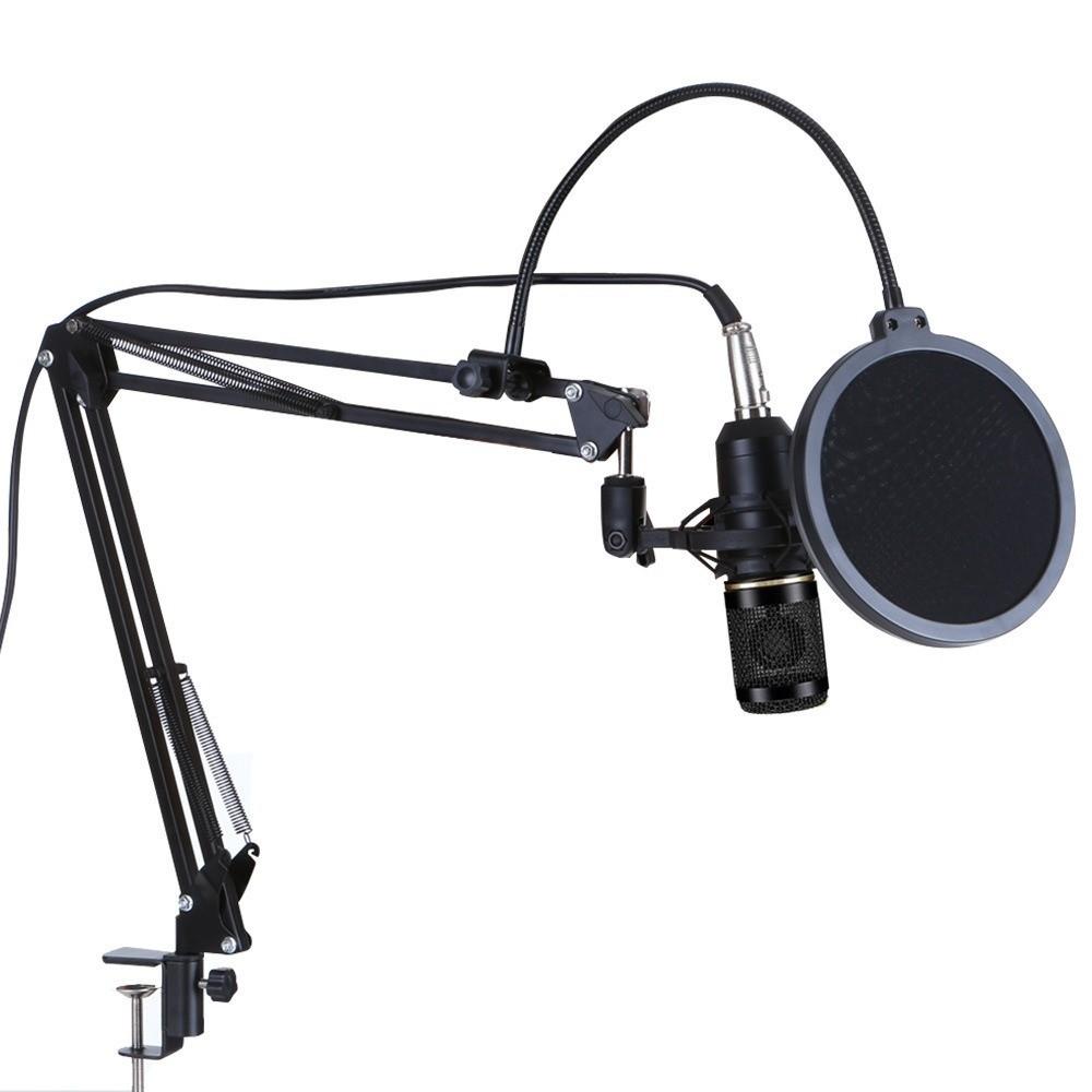 Extendable Microphone Holder Telescopic Bracket Microphone Clamp Microphone Stand  Desk Mount