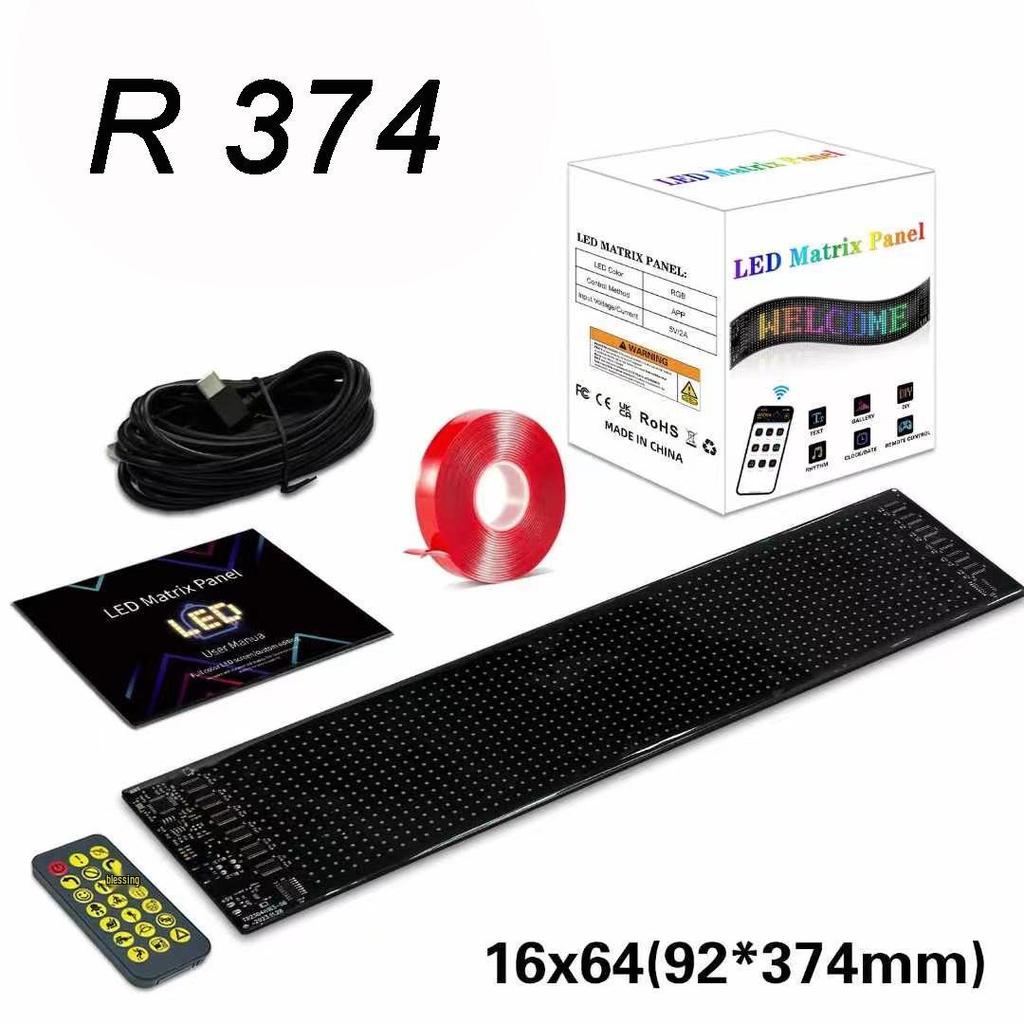 Светодиодный гибкий дисплей с дистанционным управлением и наклейка на автомобиль