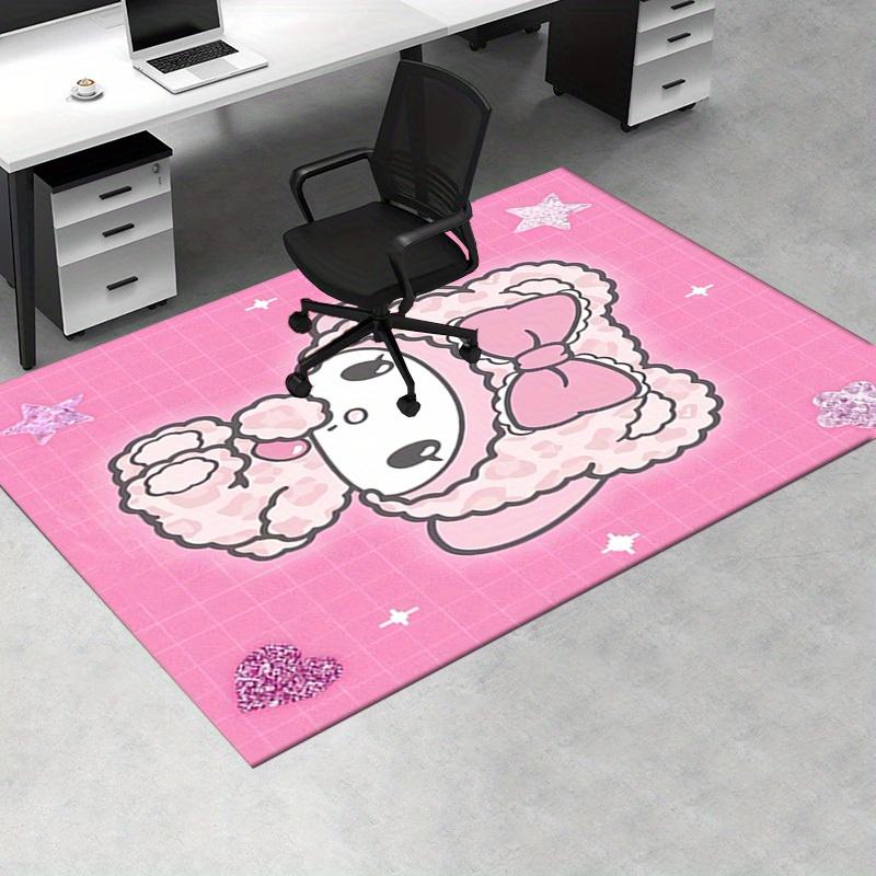 Office Rug My Melody, Kawaii Anti-Slip Rug, Machine Washable for Living Room, Bedroom, Office, Multiple Sizes, Bedroom Mat, Decorative Mat, Durable Ma