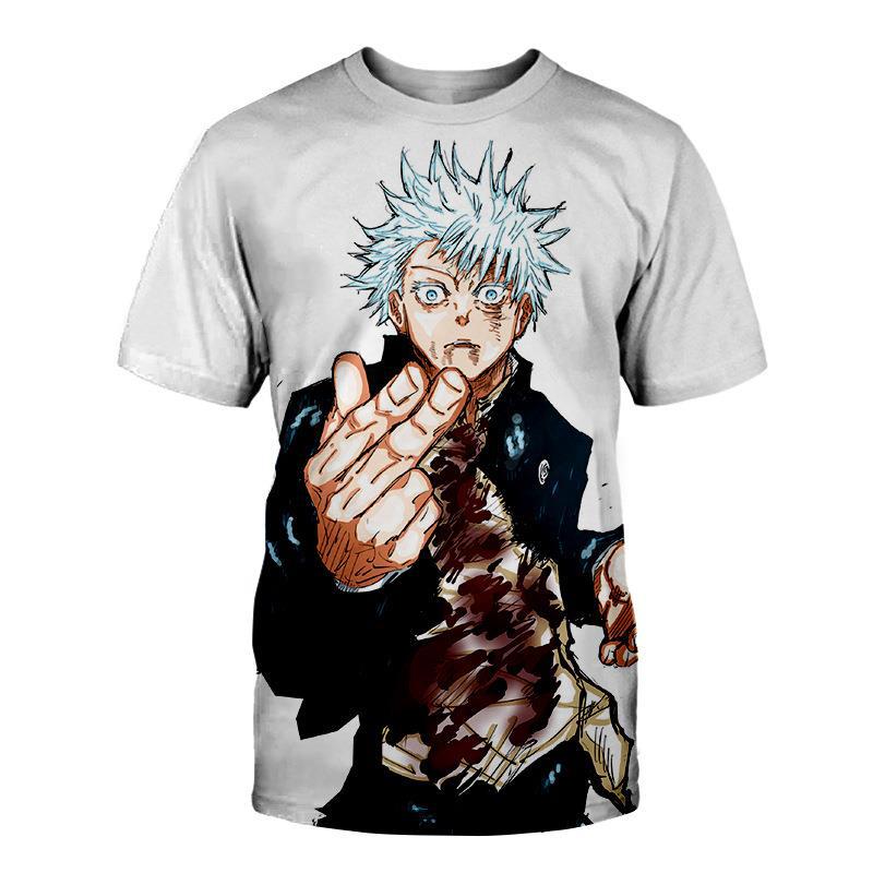 Летняя новая модная мужская футболка с принтом аниме-элементов и цифровой печатью Spell Battle Series