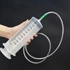 100/300/500ml Large Capacity Syringes Oil Pump With 1m Hose Pet Feeding Measuring Pump Hydroponics Nutrient Big Syringe
