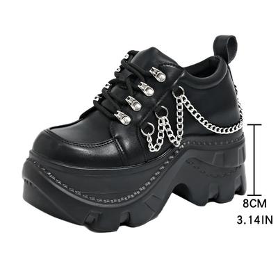 Модные панк готические туфли-лодочки женские 2025 новые на толстой подошве брендовые туфли на платформе Мэри Джейн на танкетке на высоком каблуке для вечеринки косплея дизайнерские туфли Лолита