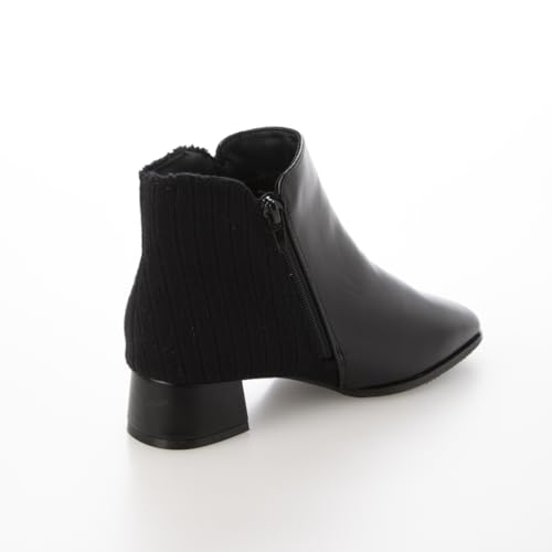 Pitti Side Zipper Square Short Boots