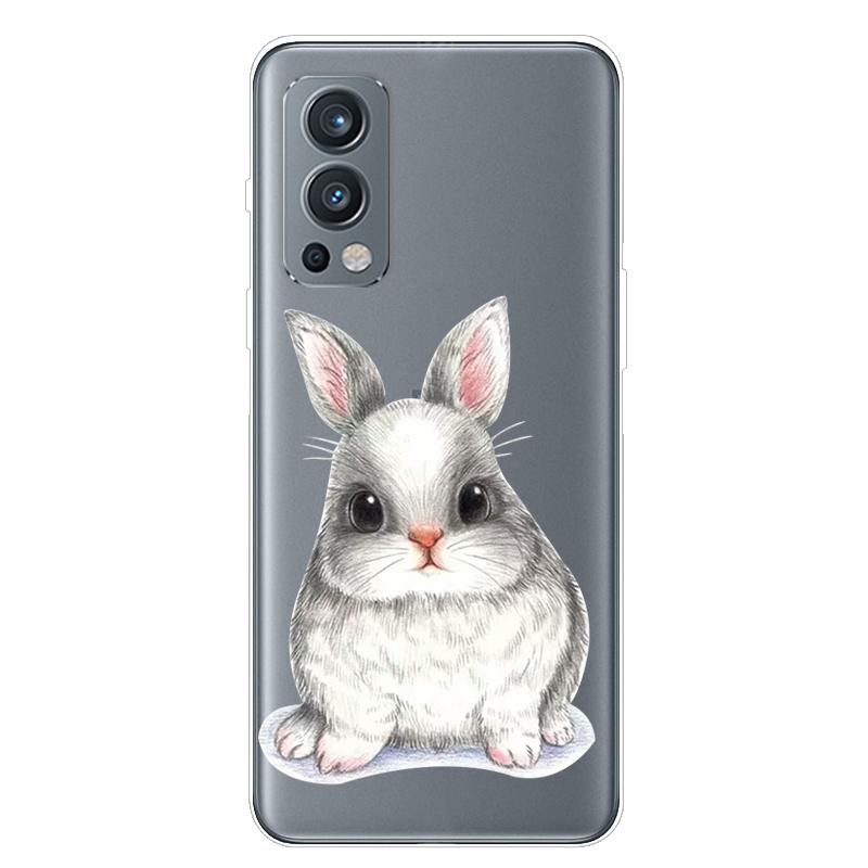 Чехол для OnePlus Nord 2 5G, ТПУ Силикон, Мягкий, Мультяшный, Прозрачный Чехол для Телефона One Plus Nord 2 5G, Nord2 5G, Прозрачный Coque
