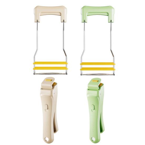 Защитные щипцы для посуды, держатель-клипса, термостойкий захват для сковороды, надежный захват