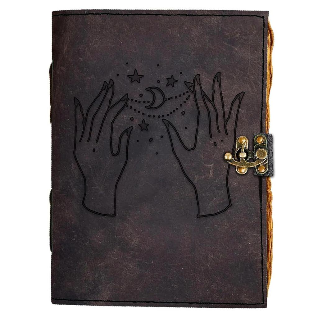 Комбинированный кожаный дневник Кожаный дневник с принтом Винтажный дневник со старыми страницами для офиса и личного использования