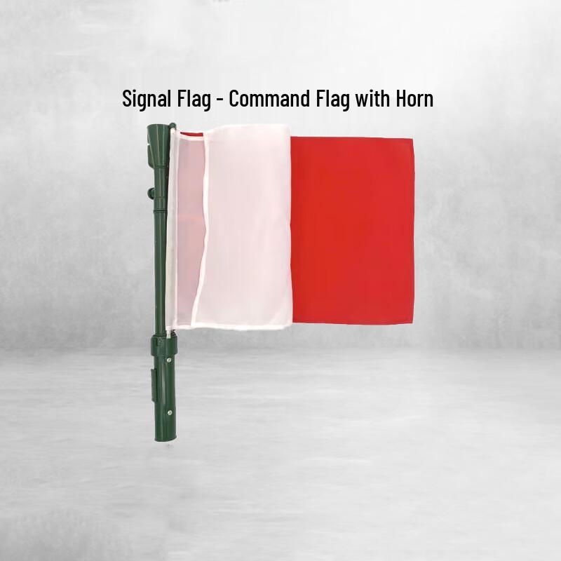 Multifunctional Red and White Signal Flag