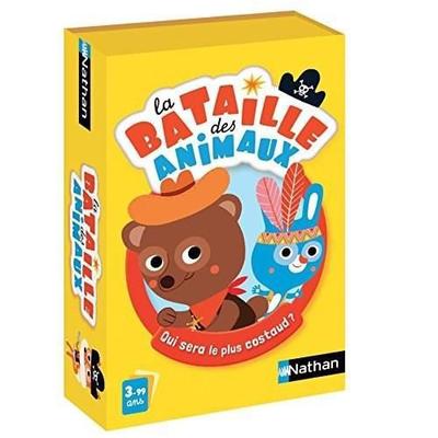 Карточная игра - NATHAN - Битва животных - Забавные животные - 3 года и старше