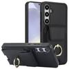 For Samsung Galaxy S24+ Case Drop-proof PU Leather+TPU Kickstand Smart Phone Cover